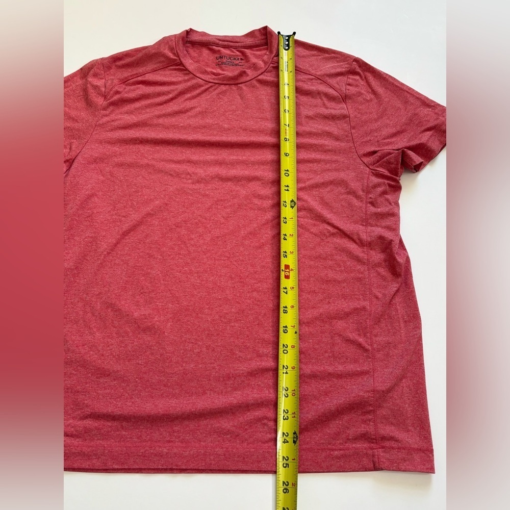 Untuckit Set of 2 Short Sleeve Tshirts Clarendon & Kanzler Blue and Red Size S - Picture 10 of 13